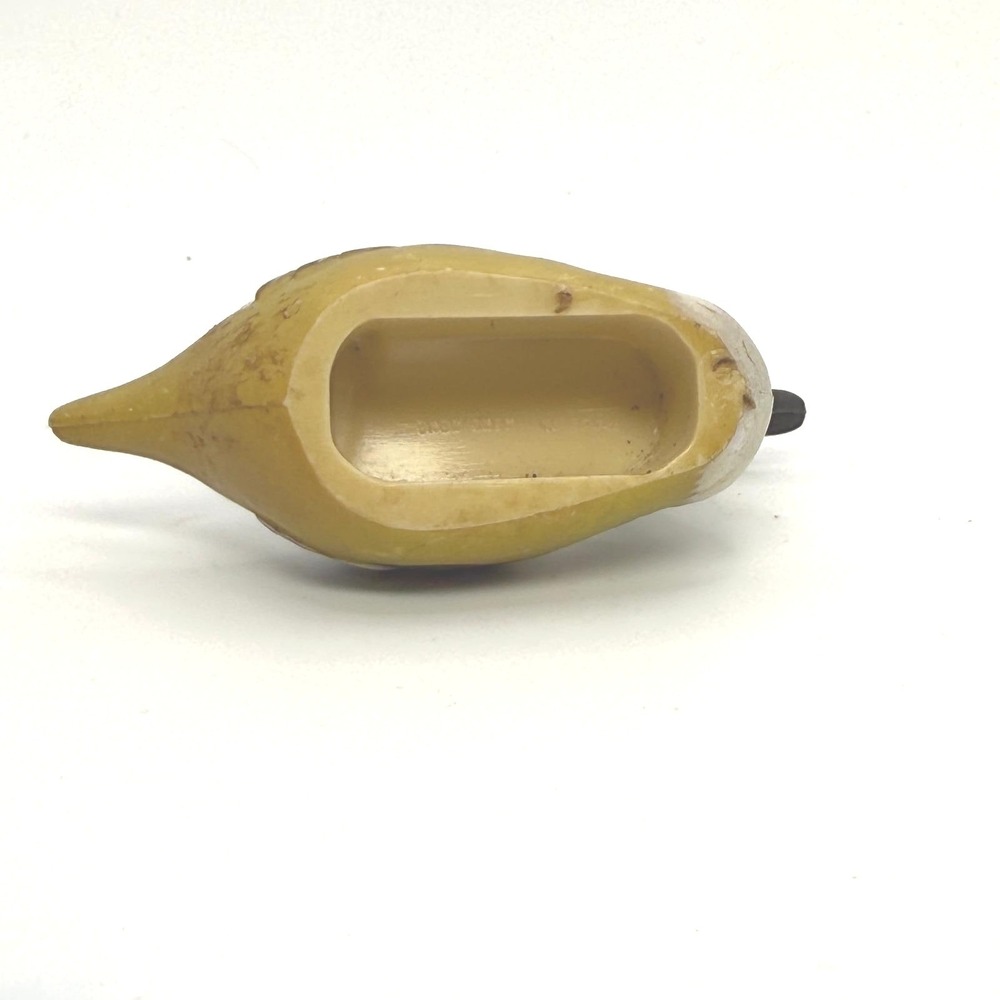 Unbranded Duck Figurine Small Yellow Hand Painted Vintage Good Folk Art Decor - Picture 7 of 13
